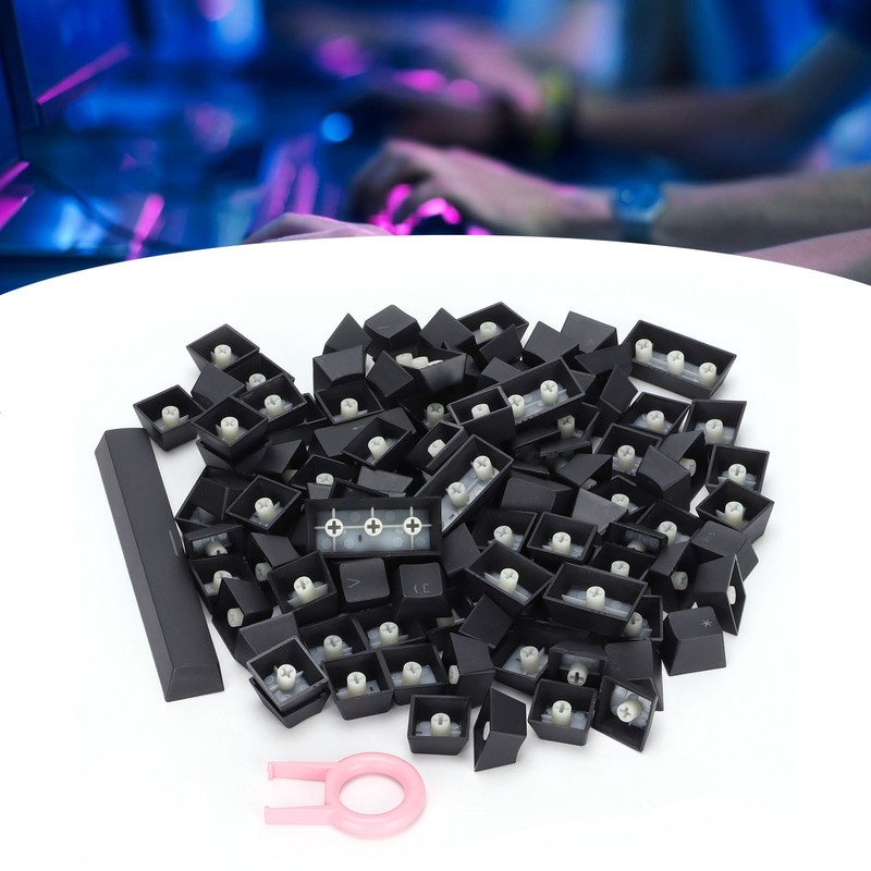 PBT Keycaps Ergonomic Design Oil Resistant Colorful 108 Key Video