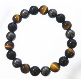[AFP] Luck for money, work luck, health luck power stone bracelet natural stone tiger eye, onyx, hematite br1-140918, Stone