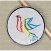Peace on Earth Dove Rainbow Patch Iron on or Sew