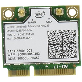 Intel Network 6235AN.HMWWB Centrino WiFi Card Half Mini PCI Express Advanced-N 6235 Dual Band Bluetooth