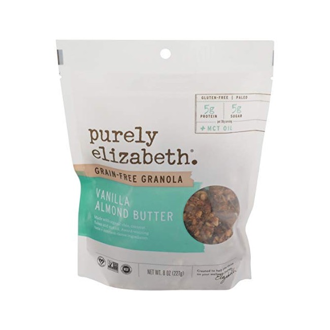 Purely Elizabeth, Granola Vanilla Almond Butter Collagen Grain Free, 8 Ounce-set of 3