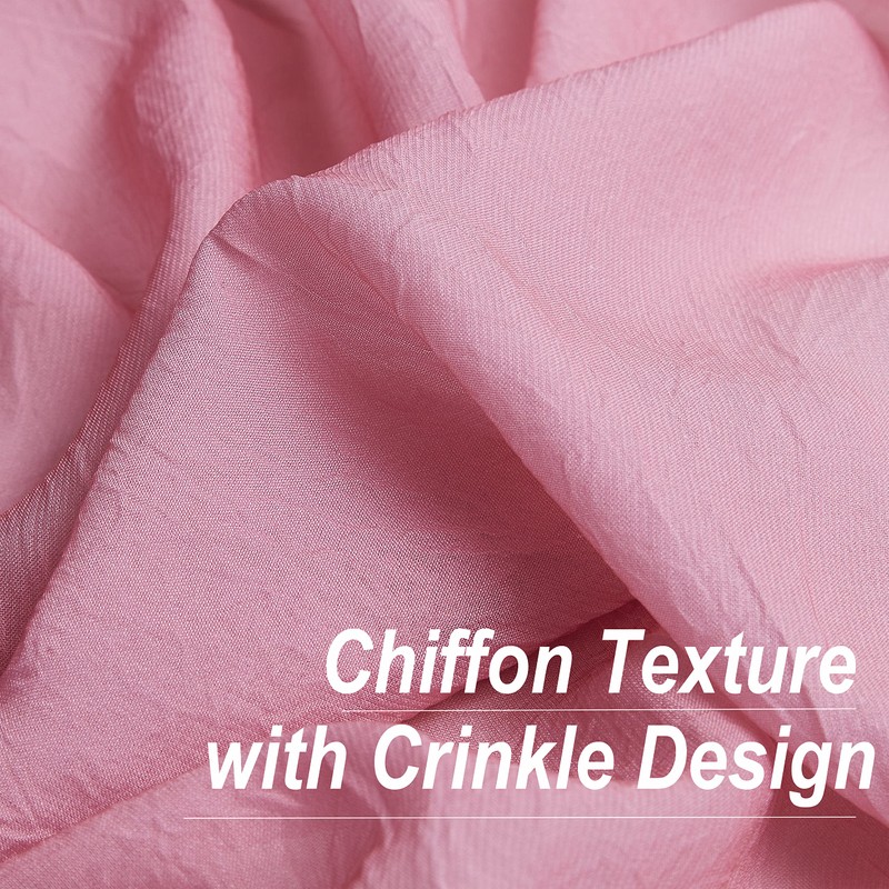 1 Piece Ombre Chiffon Sheer Window Scarf Valance Curtains 18ft