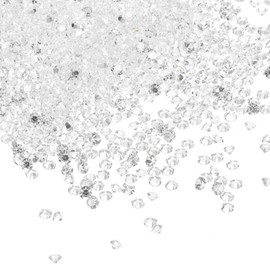 PATIKIL 14000Pcs Wedding Table Scatter Confetti Crystals 3mm Acrylic Diamonds Vase Fillers Gems for Table Centerpiece Decorations Bridal Shower Party, Clear