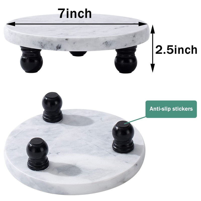Fasolahome Decorative Marble Riser For Display (Large-7inch)