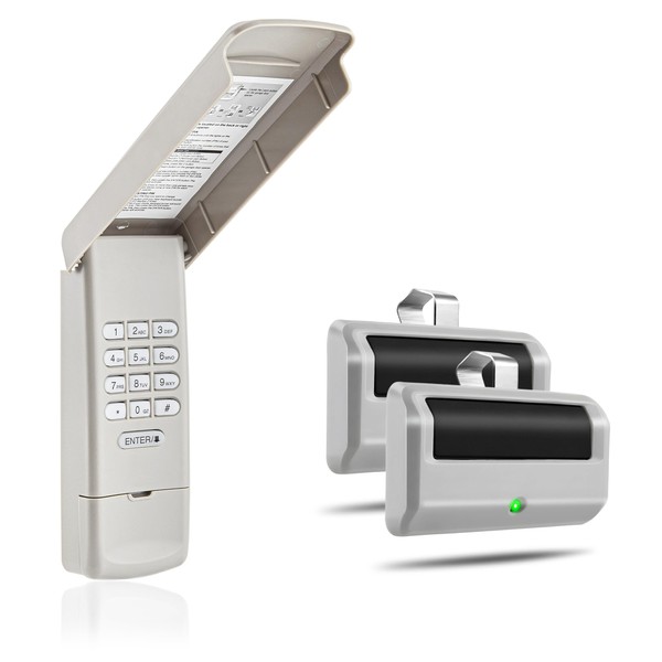 Garage Door Opener Keypad with 2 Garage Door Opener Remote