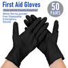 Chicingyou 50 Pairs Disposable Emergency Glove Individually Packaged Travel Gloves