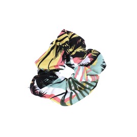 Hawaii Hangover Hair Tie Scrunchies in Sunset Neon Pastel 4 Pack