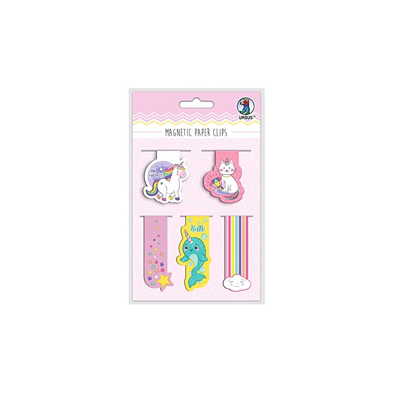 Ursus 43000003 Magnetic Paper Clips Magic, Magnetic Bookmarks and Decorative