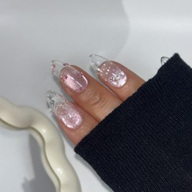 [Kitchy] Cat Aurora Magnet (9 Colors) Handmade Nail Paddy Tip - 3. Orchid Pink (42) / [키치뽀짝]고양이 오로라 자석 (9컬러)수제네일 패디팁 - 3.오키드 핑크(42)