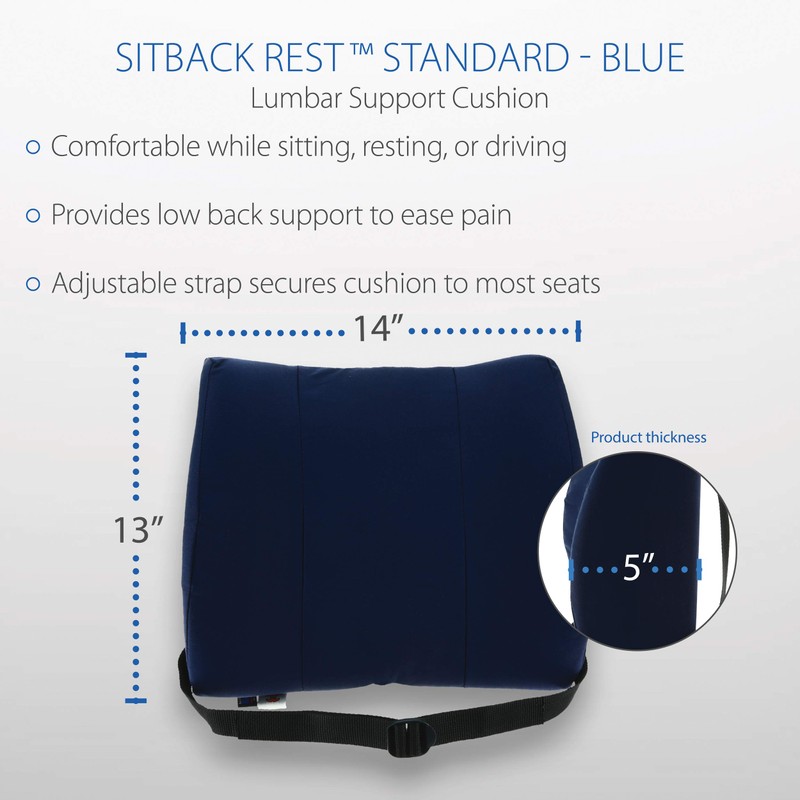 Core Products Sitback Rest Cushion Lumbar Support for Lower Back