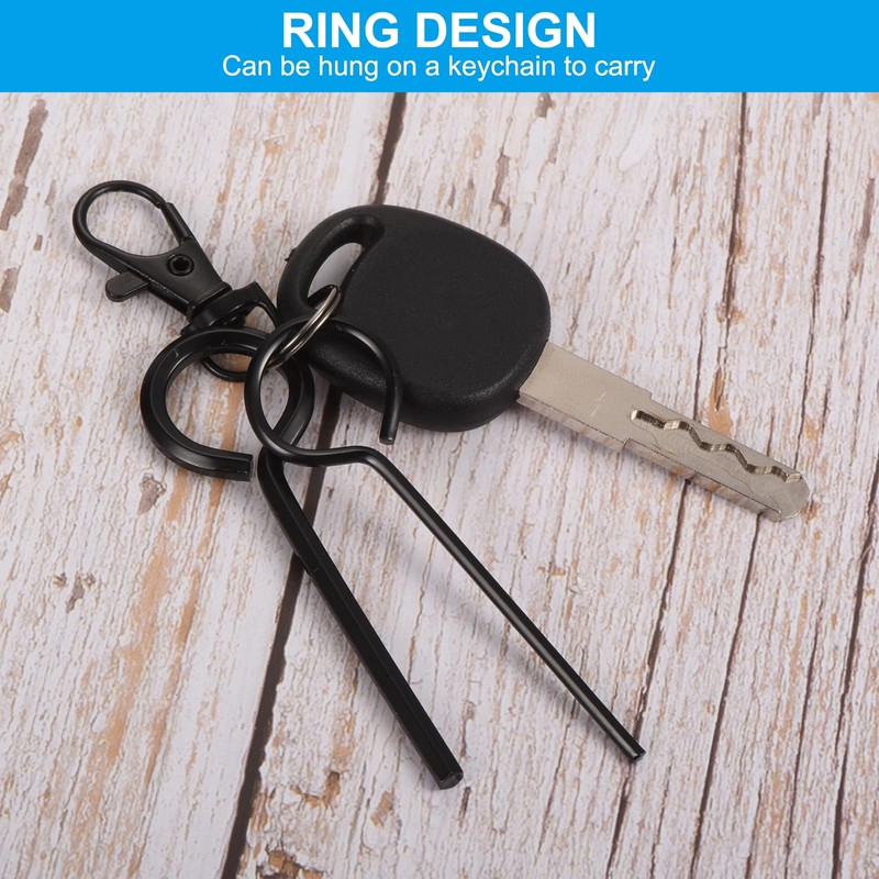 PATIKIL 5/64" Standard Hex Dogging Key, 6 Pack Solid Steel