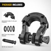 Nilight 2 Pack 3/4" Mega D-Ring Shackle with 7/8" Screw