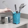 Zeal G231A Cutlery Drainer/Utensil Pot, Aqua