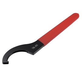 sourcing map C Hook Spanner Wrench Collet Chuck for 78-85mm Round Nut, with Red Non-Slip Handle