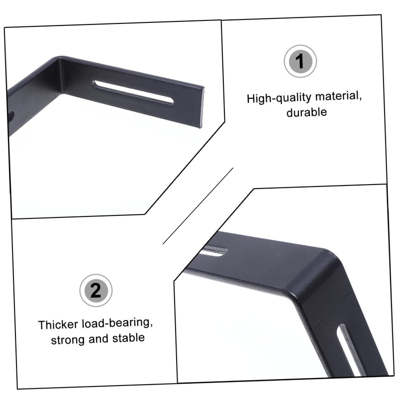 Operitacx Stainless Steel Fixed Brackets Set of 2 Corner for