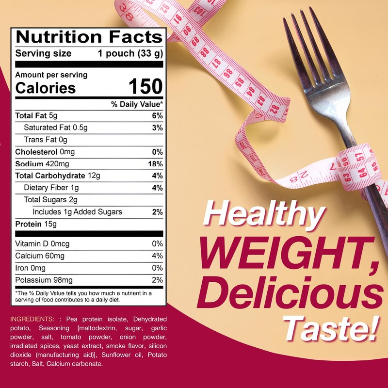 ProtiDIET BBQ High Protein Crisps - Gluten Free, Low Fat,