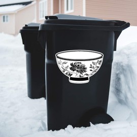 Extra Large 460mm 'Antique Bowl' Permanent Sticker Decal for Cars/Windows/Bins/Walls (DW00130839)