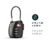 Osprey Europe TSA 3 Dial Cable Lock Unisex Black -