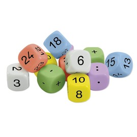 TimeTEX Dice Set Mathematics 12-Piece Set 20 mm in Box