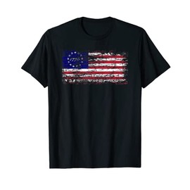 1776 BETSY ROSS US FLAG USA UNITED PATRIOT INDEPENDENCE DAY Women Kids Men T-Shirt