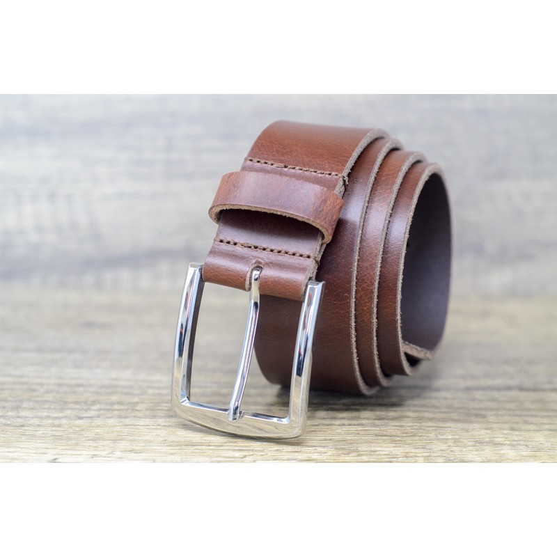 Ashford Ridge 40mm Full Grain Leather Belt with Classic Buckle,