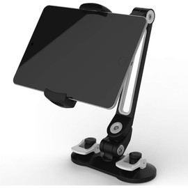 Actualizado Soporte para teléfono móvil con Doble Ventosa, Soporte Universal para Tableta y Coche, Brazo de aleación de Aluminio, ergonómico,...      