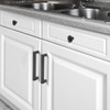 Probrico (20 Pack) Square Flat Black Cabinet Pulls 5 Inch(128mm)