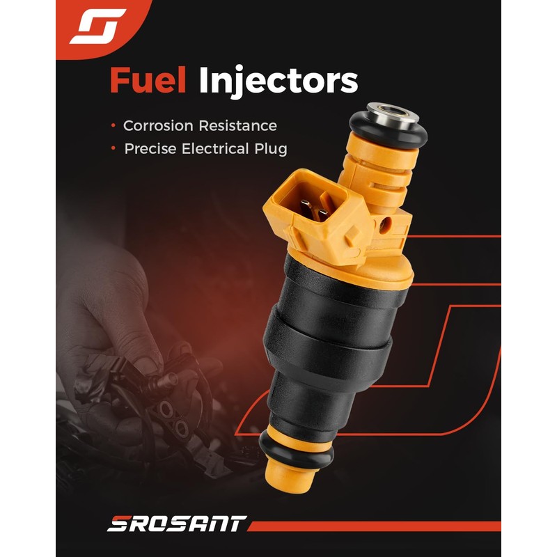8 Pcs Fuel Injectors Compatible with Ford Lincoln Mercury Vehicles