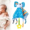 2pcs Infant Soft Cartoon Animal Appease Towel Teether Baby Soothing