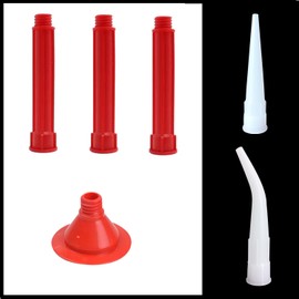 ANZHUO Extended nozzle for sausage caulking gun or Caulking Gun Gluing tool caulking extension nozzle can be converted into a combination kit of sausage sealing gun glue nozzle
