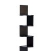 Danya B. XF11035BK Large Decorative 5-Tier Corner Floating Wall Mount