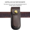 Jagd Leder Messerscheide Scheidenbeutel Holster Klappmesser Messer Mantel Leder Halter