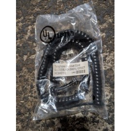 Unbranded 12 Foot Gloss Black Handset/Curly/