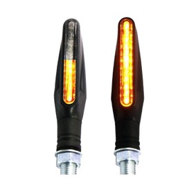 Alchemy Parts Sequential LED Indicators for Cafe Racer Scrambler Sports Adventure Touring Bikes Streetfighter Motorbike (Type 5085)
