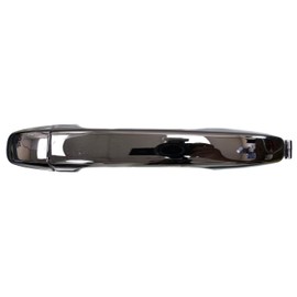 PT Auto Warehouse TO-3185M-RP - Exterior Outer Outside Door Handle, Chrome finish - Rear Left/Right Pair