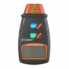 zmart Digital Laser Tachometer Hour Meter Diagnostic Tool Non-Contact Motor Lathe Speed Gauge Rotation Spin RPM Meter