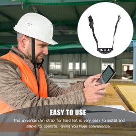 CLISPEED Construction Helmet Chin Strap Universal Protective Helmet Chin Strap Professional Helper Helmet Chin Strap Adjustable Helmet Chin Protection Removable Chin Strap Helmet Accessories for Lower