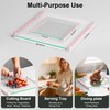 2PCS Glass Cutting Board with Silicone Grip, 80% Stronger Shatter