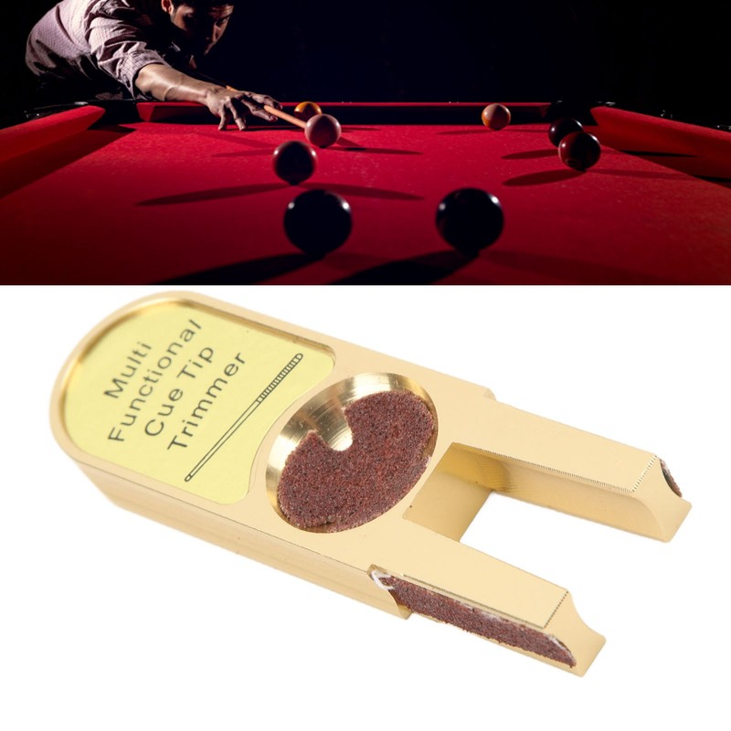 Pool Cue Tip Shaper Multifunctional Billiard Cue Tip Repair Tool
