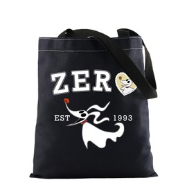FOTAP Ghost Dog Gift Jack's Ghost Dog inspired Gift Zer* Est 1993 Tote Bag Animal Magic Kingd*m Inspired Gifts (ZER BLK TOTE)