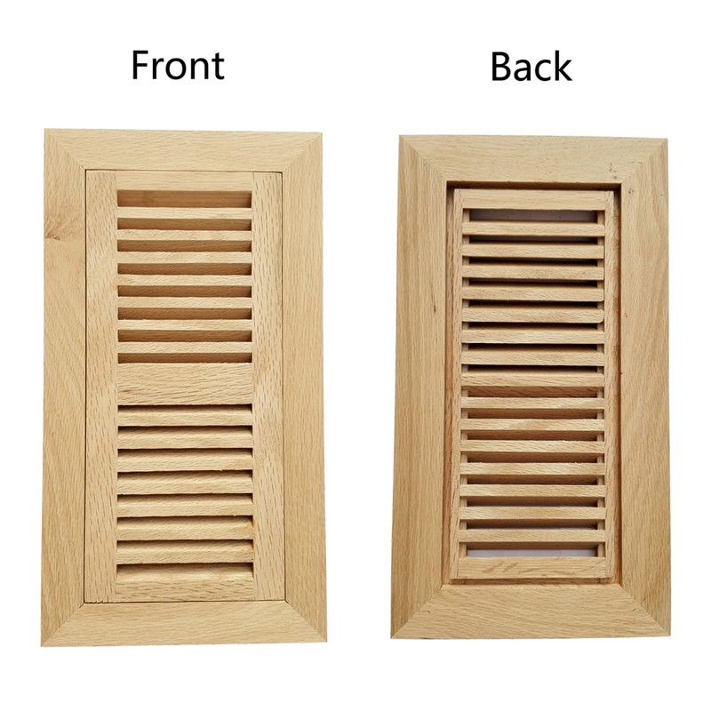 Homewell 2 Pcs Pack White Oak Wood Floor Register, Flush