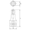 JTC 12.7mmインパクト用スターソケット T30 12.7mm インパクト用 トルクス ビット ソケット T30 JTC446030