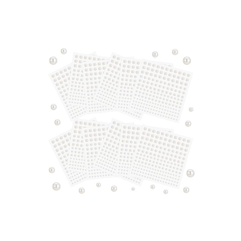 Naler 1830 Piezas Perlas de Espalda Plana para Manualidades DIY