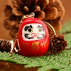 kcrygogo Japanese Style Daruma Keychain - Fortune Bell Charm, Wish