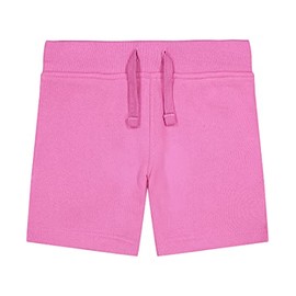 Nautica - Pantalón Corto de Forro Polar para niña con cordón y Bolsillos Delanteros, Rosa, 8-10