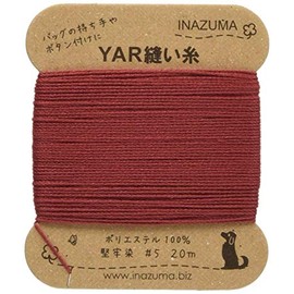 Inazuma Lightning Yar Threads 5 Count 20 m Roll # 2 Red yar5 – 2