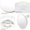 LightingWill 8.9 Inch LED Flush Mount Ceiling Light Fixture, 5000K
