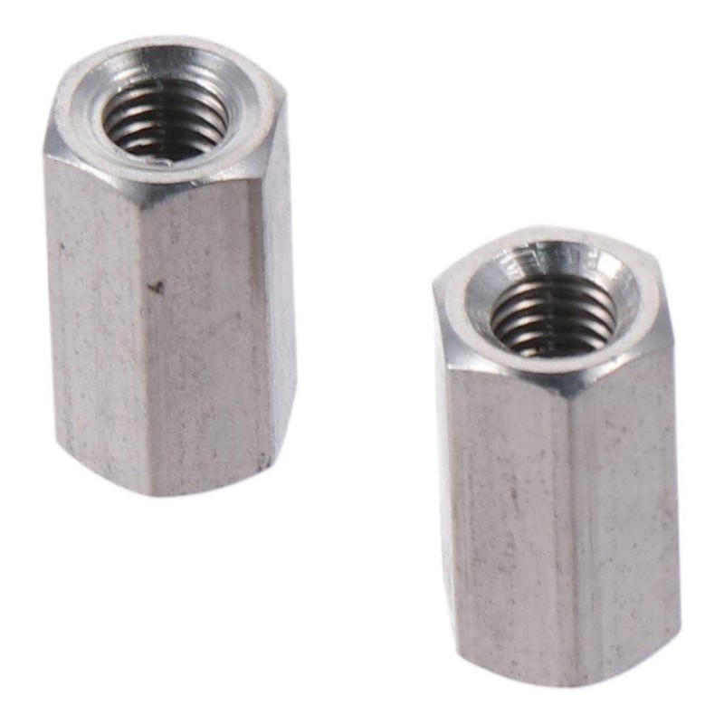 Hex Coupling Nut 2-Pack Silver New M8 M10 M12 M16