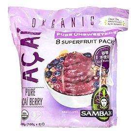 San Bazon Organic Acai Smoothie, 28.2 oz (800 g), 3.5 oz (100 g) x 8 Packs