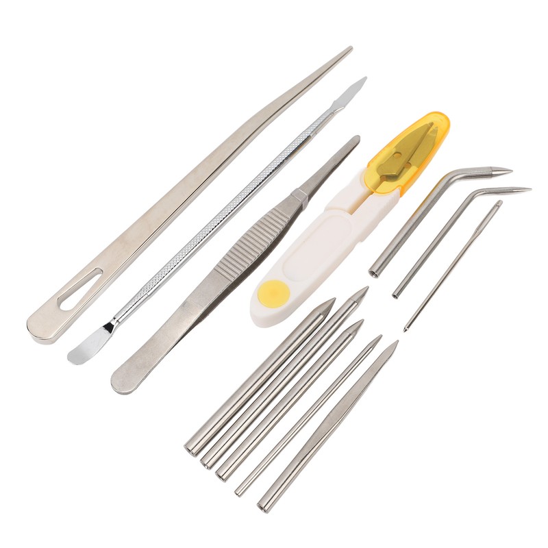 12Pcs Stainless Steel Paracord Stitching Set Paracord Needle with Storage